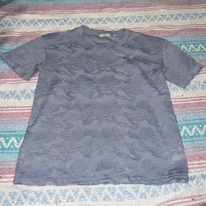 Aritzia Wilfred light purple knit short-sleeved top